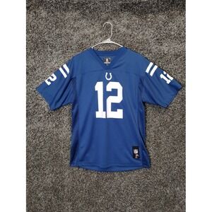 Andrew Luck 12 Indianapolis Colts Jersey Blue Youth XL NFL Football
